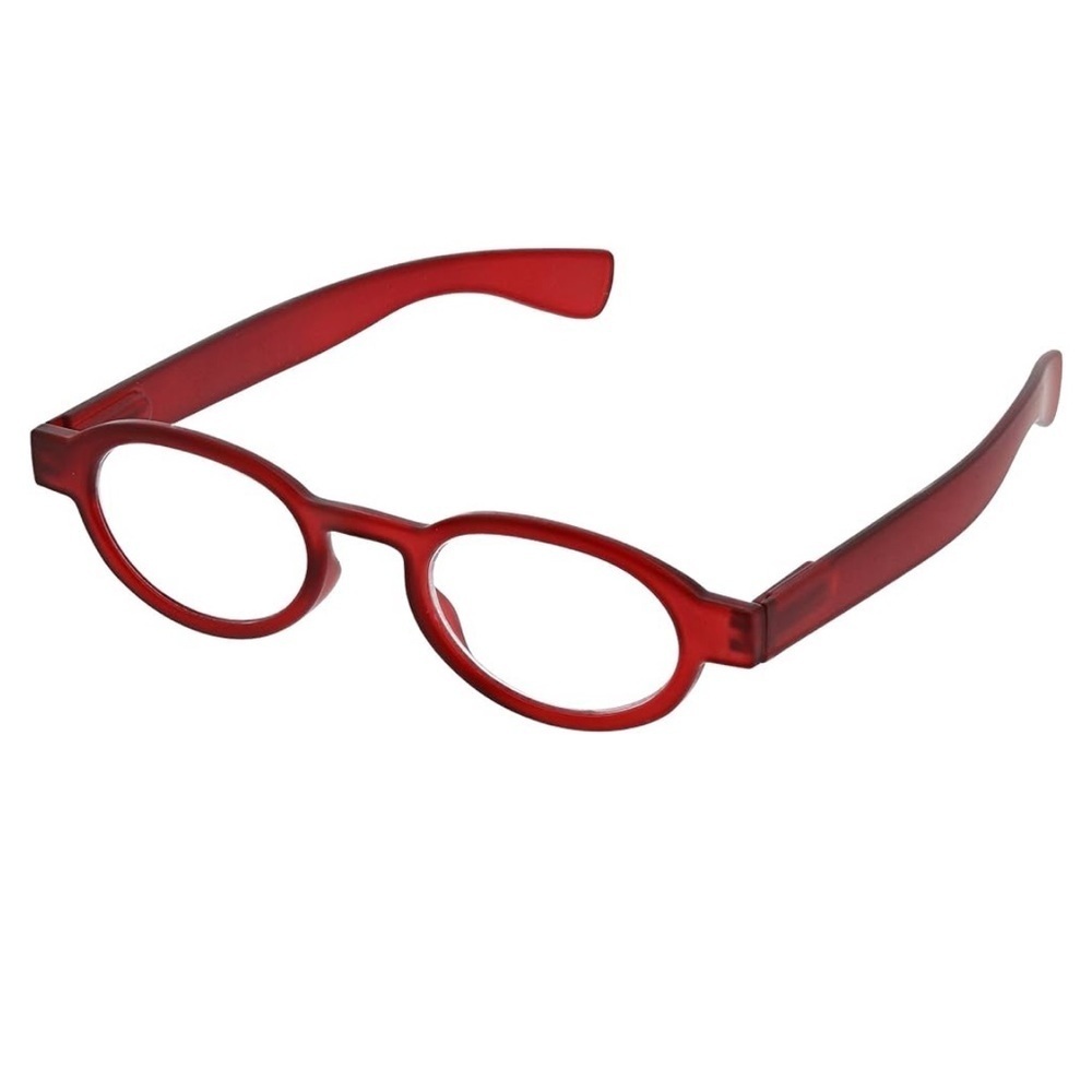 Peepers Unisex-Adult Style Twenty-Three - Red, Oval Reading Glasses, Red, +1.00